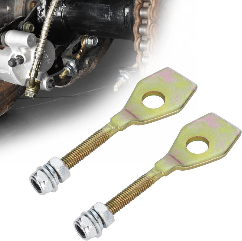RUTU 12MM M8 Chain Axle Adjuster, Compatible with 50cc 70cc 90cc 110cc 125cc 250cc Buyang TaoTao Kazuma Chinese Coolster Peace ATV 4 wheeler Quad Dirt Bike Parts - Image 1